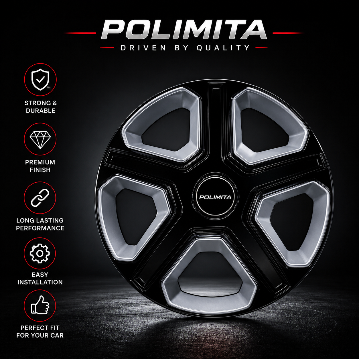 14 Inch Car Wheel Covers | POLIMITA (DC14ALT)