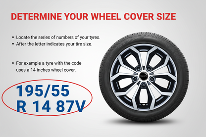 Premium Car Wheel Cover 14 Inch | POLIMITA (DC14VISION)