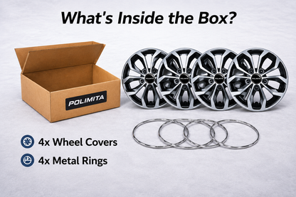 Premium Car Wheel Cover 15 Inch | POLIMITA (DC15VISION)