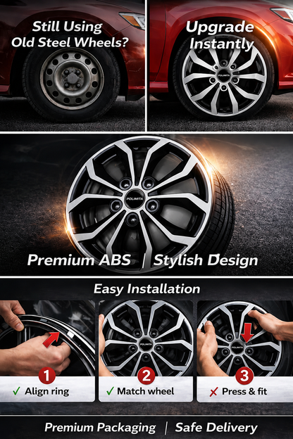 Premium Car Wheel Cover 14 Inch | POLIMITA (DC14VISION)