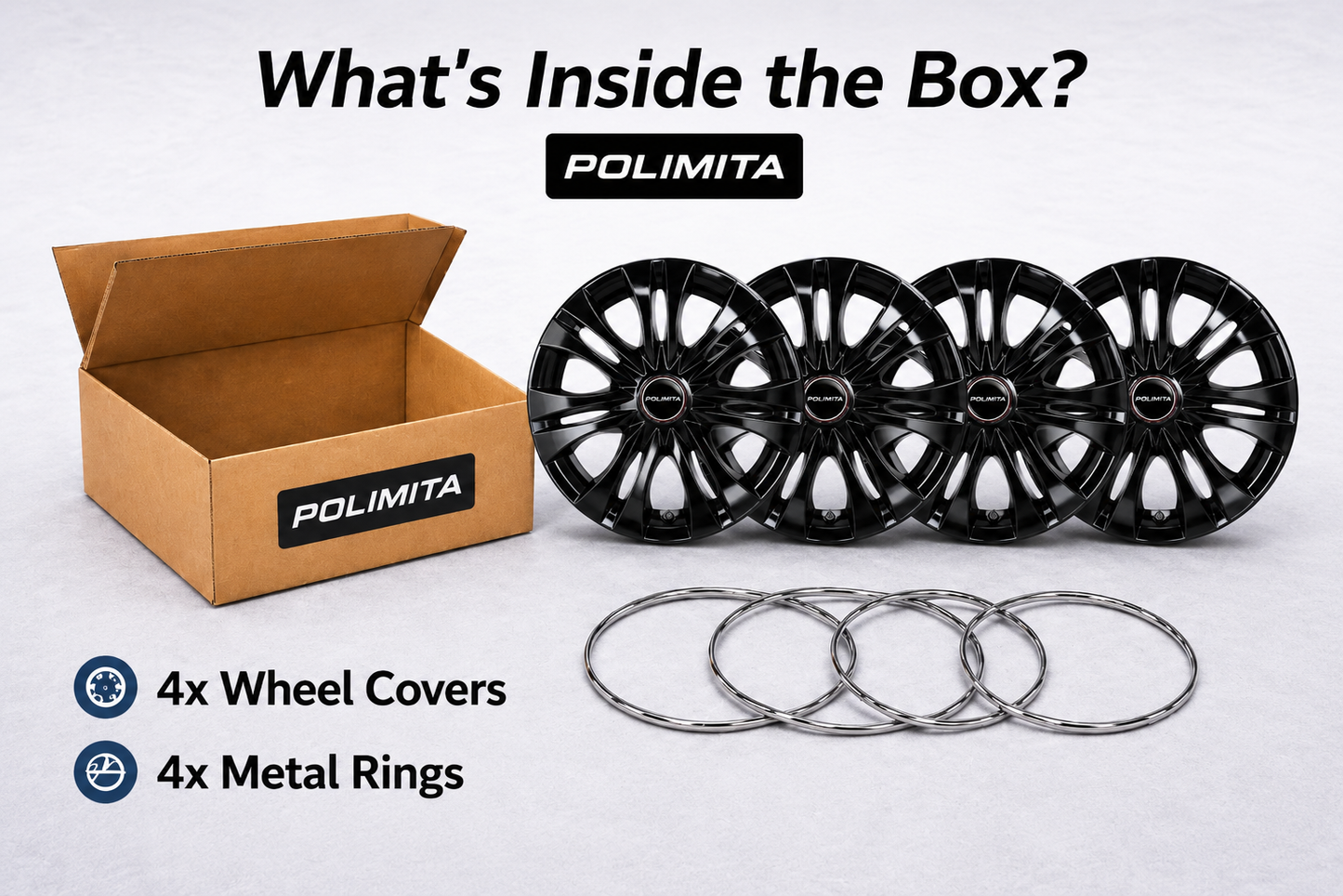 Premium Car Wheel Cover 15 Inch | POLIMITA (B15NINNOVA)