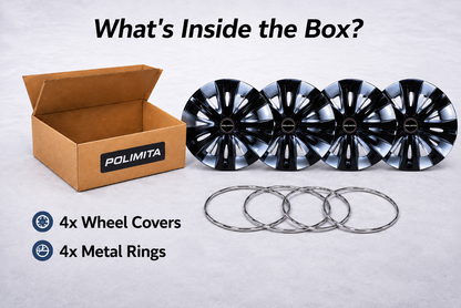 Premium Car Wheel Covers 15 Inch |  POLIMITA (DC15INNOVA)