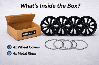 Premium Car Wheel Cover | 15 Inch POLIMITA (B15VISION)