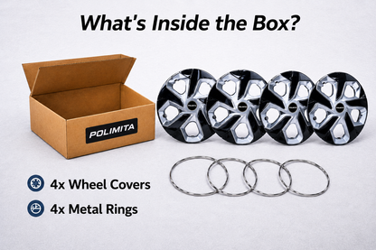 Premium Car Wheel Covers 15 Inch | POLIMITA (DC15TP)