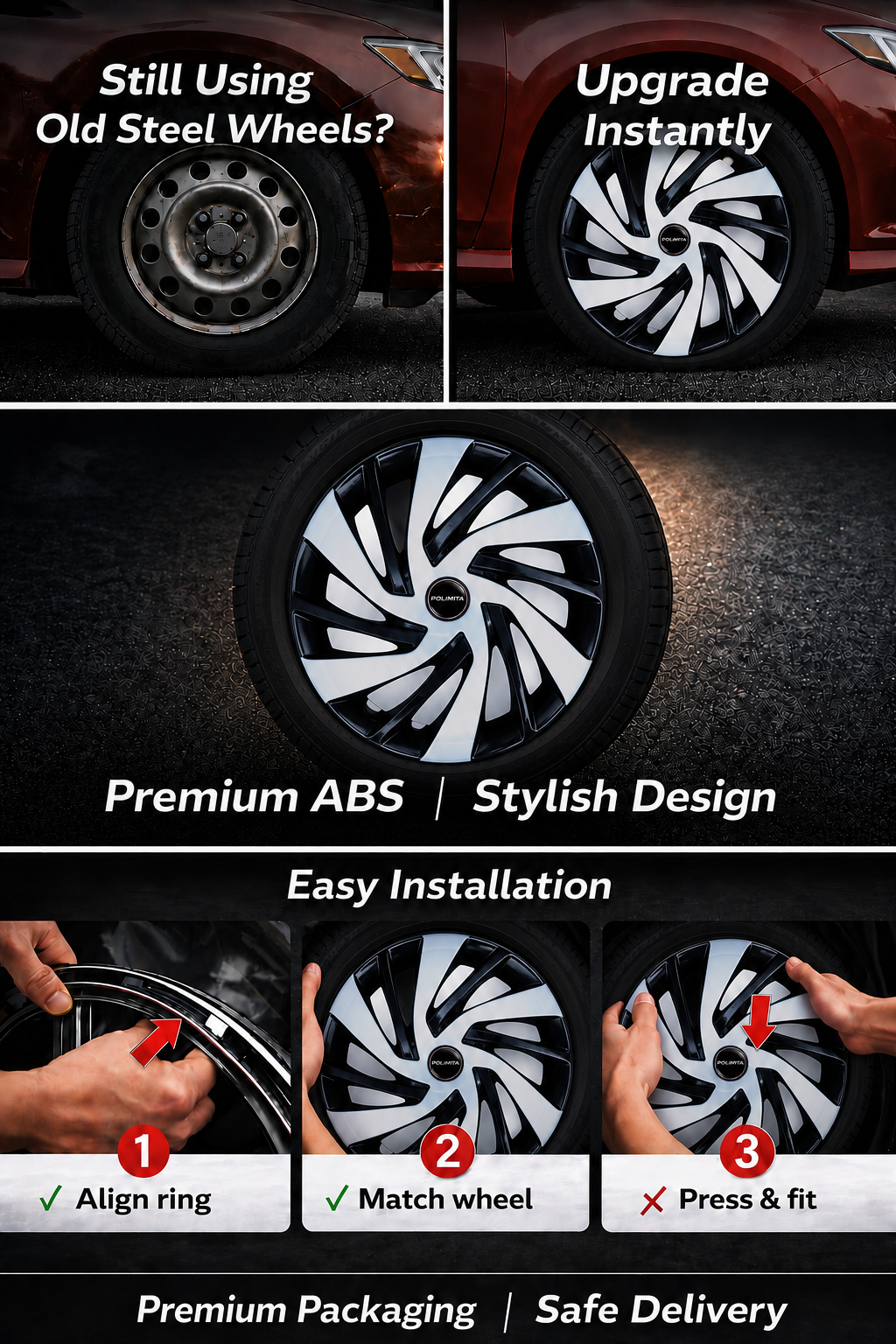 Premium Wheel Cover | POLIMITA (DC15ERT)