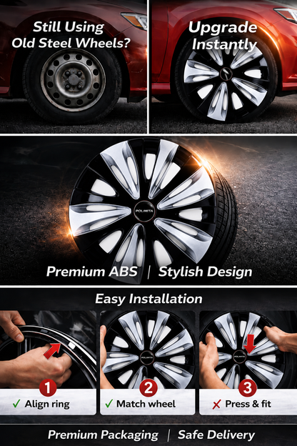 Premium Car Wheel Covers 15 Inch  / POLIMITA (DC15OERT)