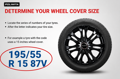 Premium Car Wheel Cover 15 Inch | POLIMITA (B15NINNOVA)