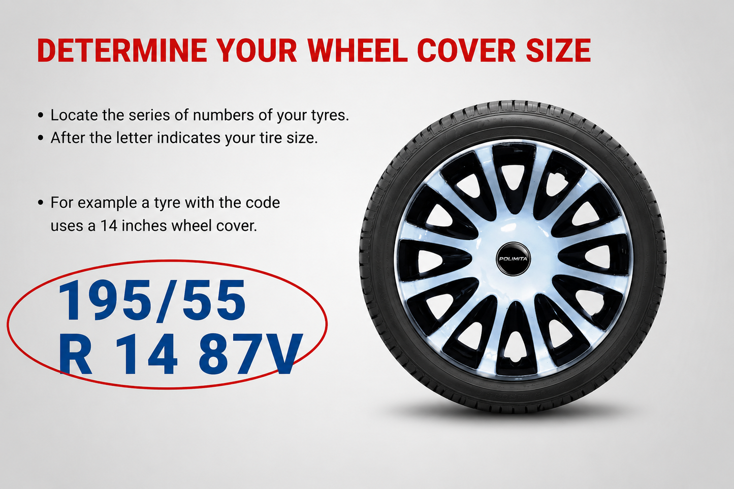 Premium Car Wheel Cover 15 Inch | POLIMITA (DC14IND)