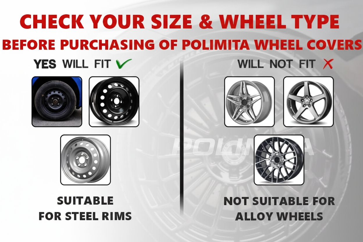 Premium Car Wheel Cover 14 Inch | POLIMITA (DC14VISION)