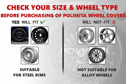 Premium Car Wheel Cover 14 Inch | POLIMITA (DC14VISION)