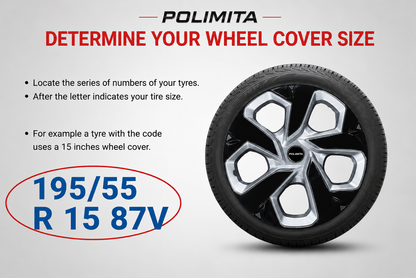 Premium Car Wheel Covers 15 Inch | POLIMITA (DC15TP)